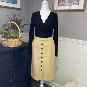 Ann Taylor Factory Pleather pencil skirt size 4 NWT